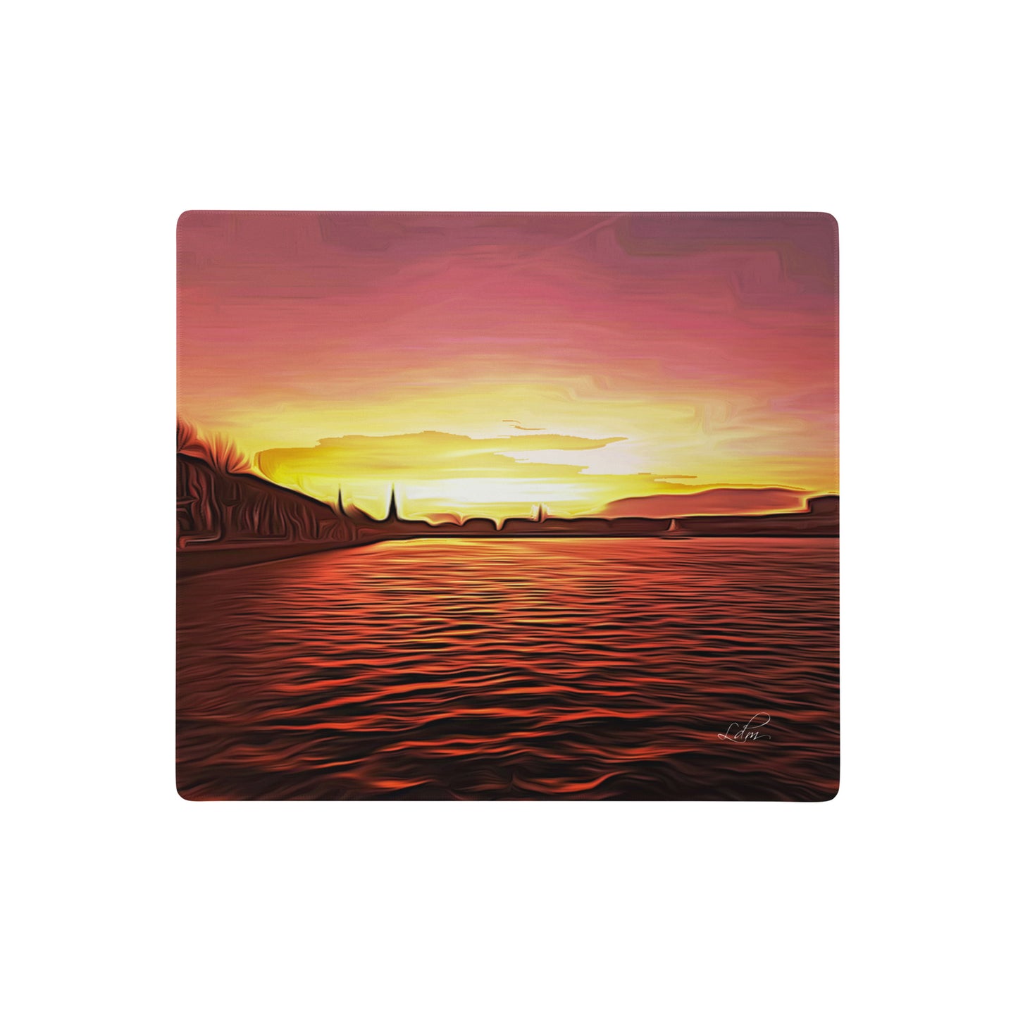 Luigi Di Matteo - Gaming-Mousepad - Rosso fuoco - mittlere Größe - 45,8 cm × 40,7 cm