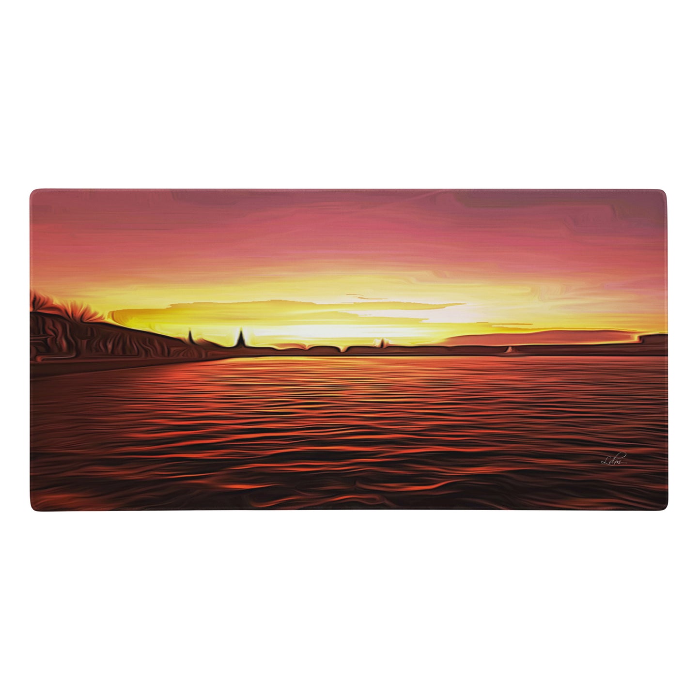 Luigi Di Matteo - Gaming-Mousepad - Rosso fuoco - groß - 91,4 cm × 45,7 cm