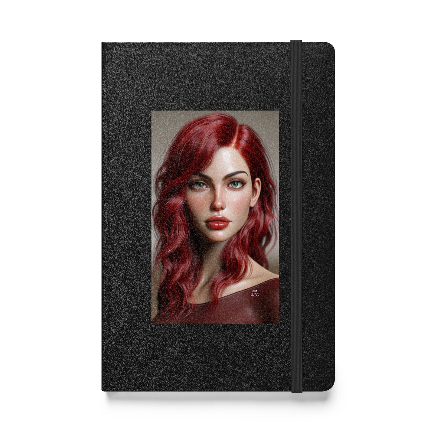 Una Lupa - Hardcover Notizbuch - Abby - 13,97 cm × 21,59 cm