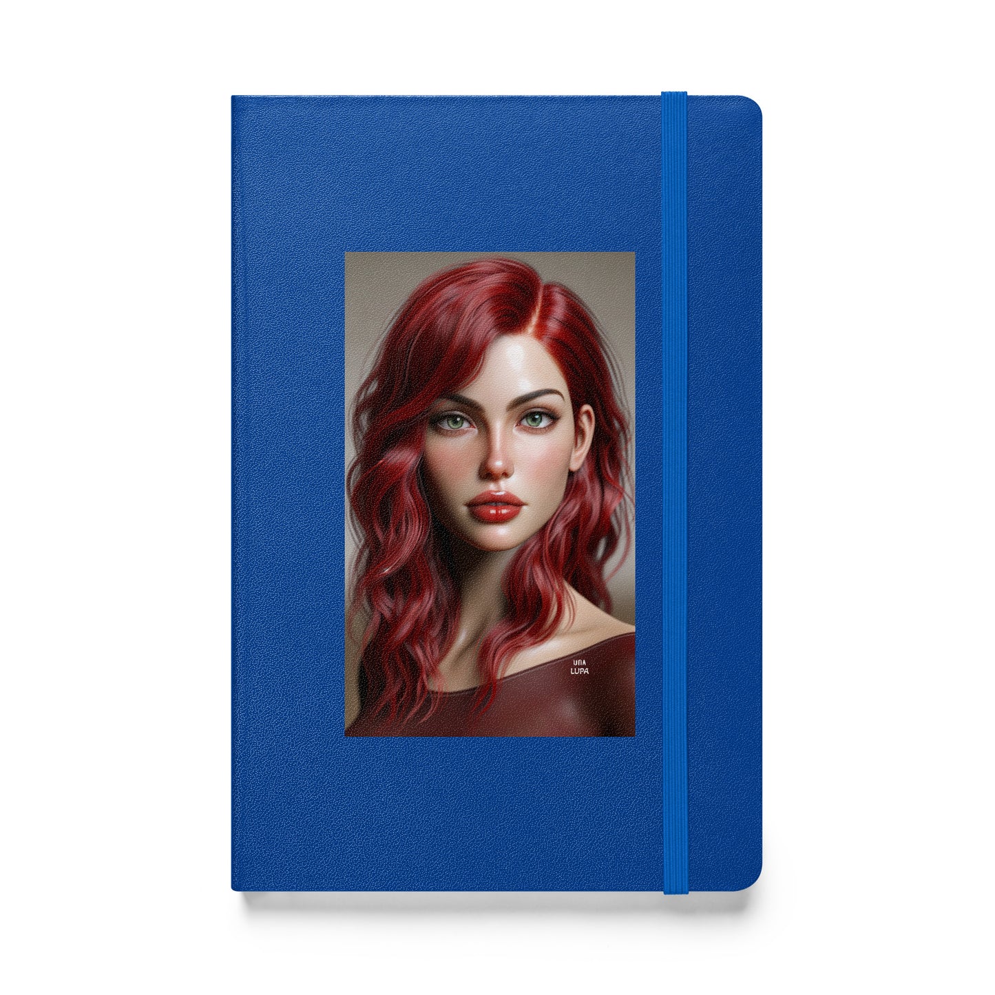 Una Lupa - Hardcover Notizbuch - Abby - 13,97 cm × 21,59 cm