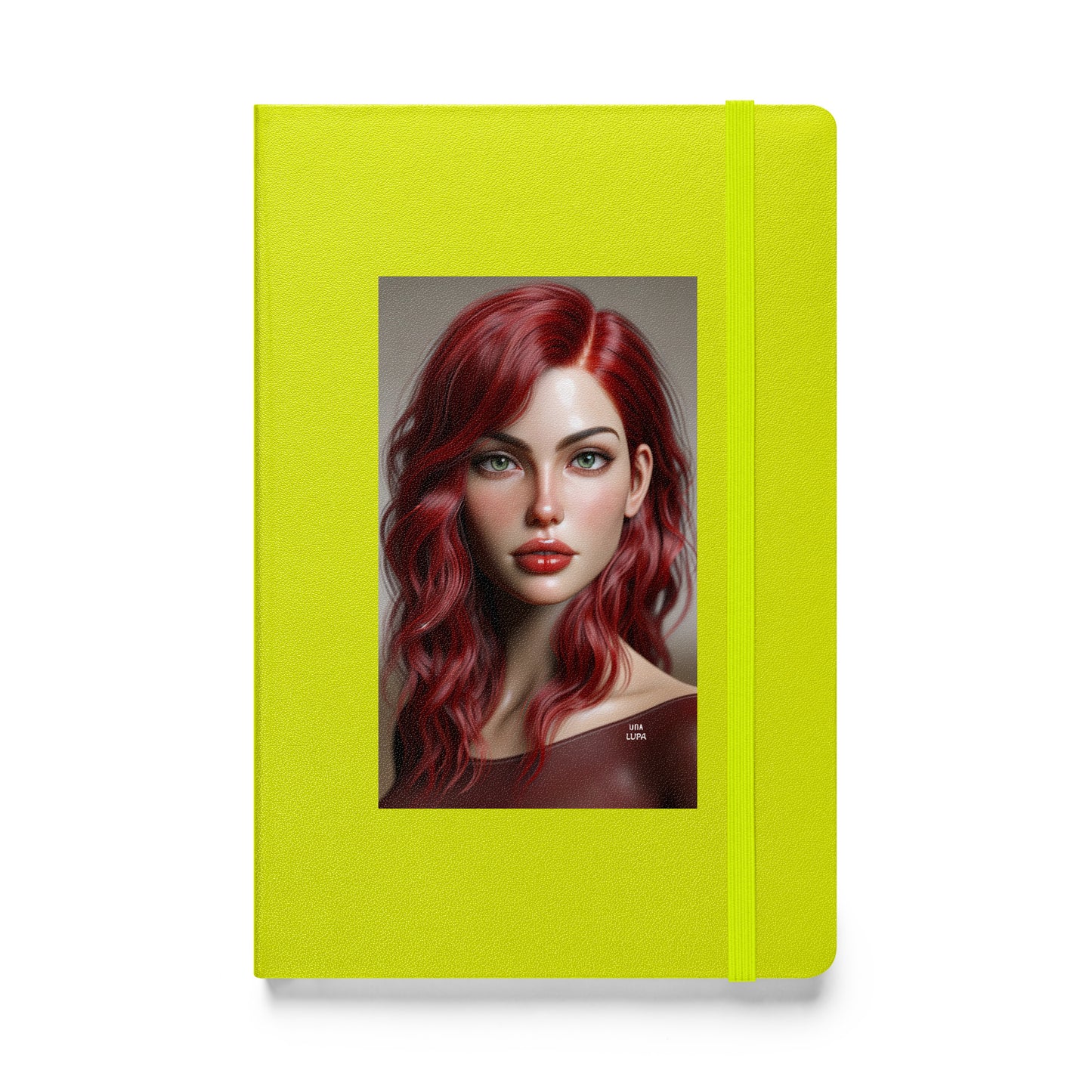 Una Lupa - Hardcover Notizbuch - Abby - 13,97 cm × 21,59 cm