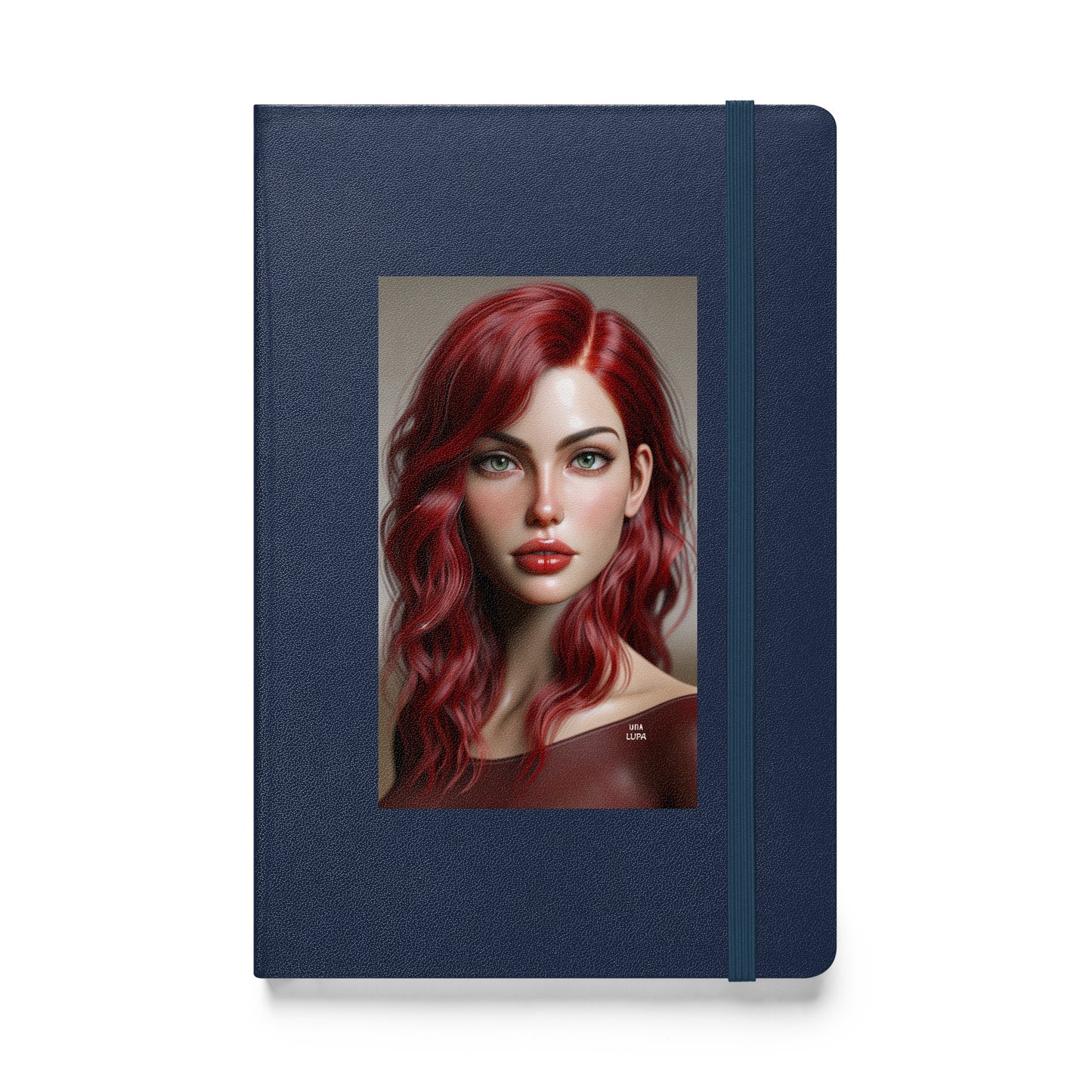 Una Lupa - Hardcover Notizbuch - Abby - 13,97 cm × 21,59 cm