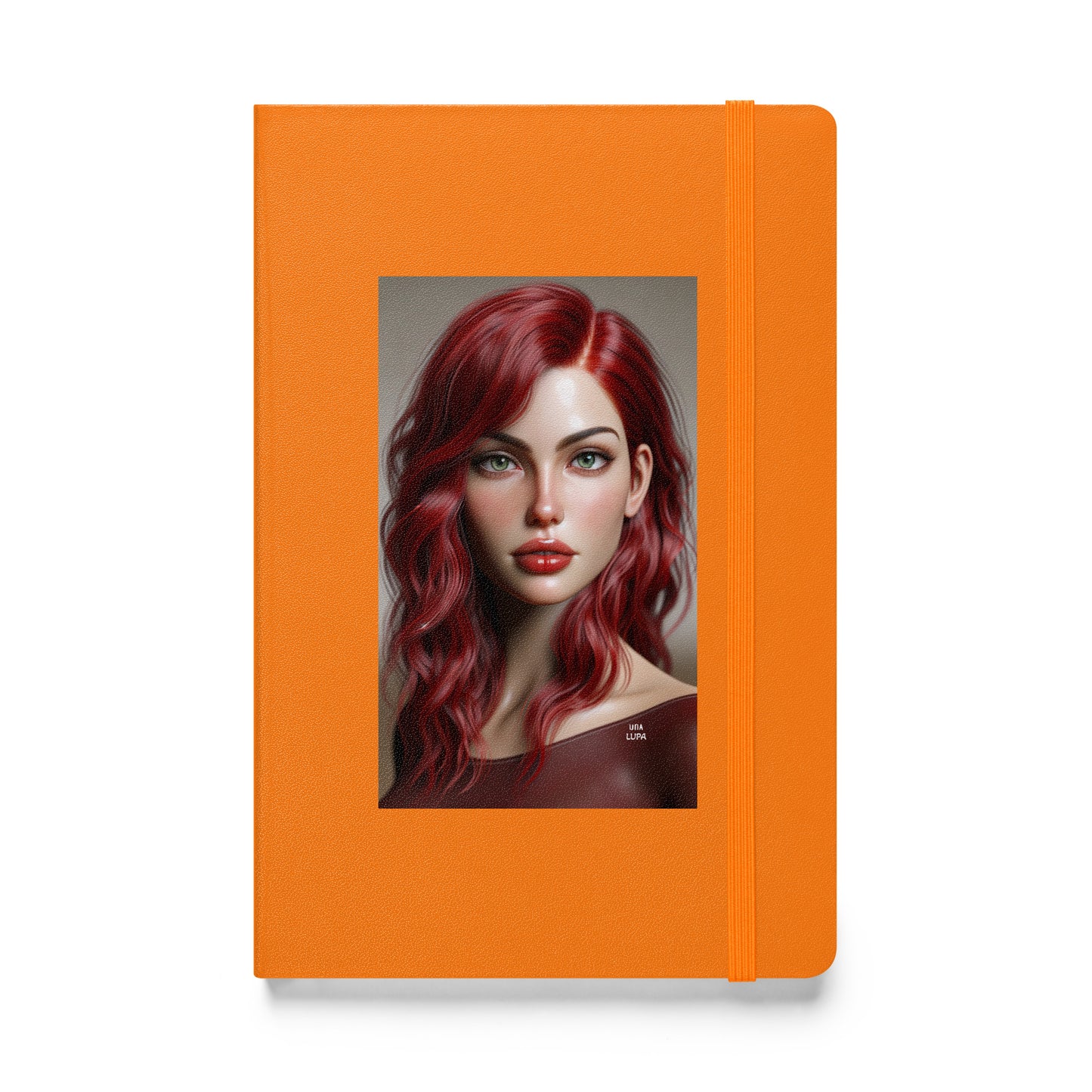 Una Lupa - Hardcover Notizbuch - Abby - 13,97 cm × 21,59 cm