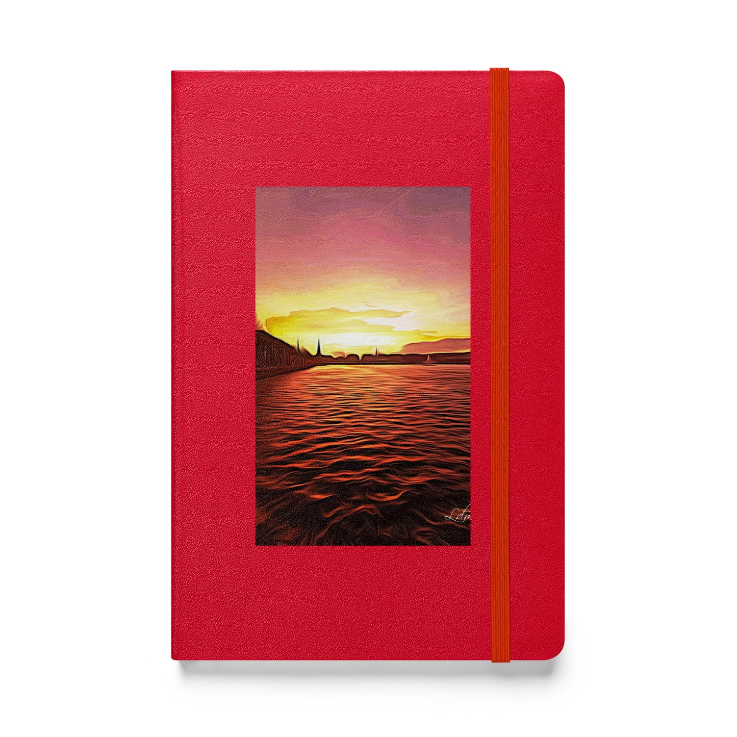 Luigi Di Matteo - Hardcover Notizbuch - Rosso Fuoco - 13,97 × 21,59 cm