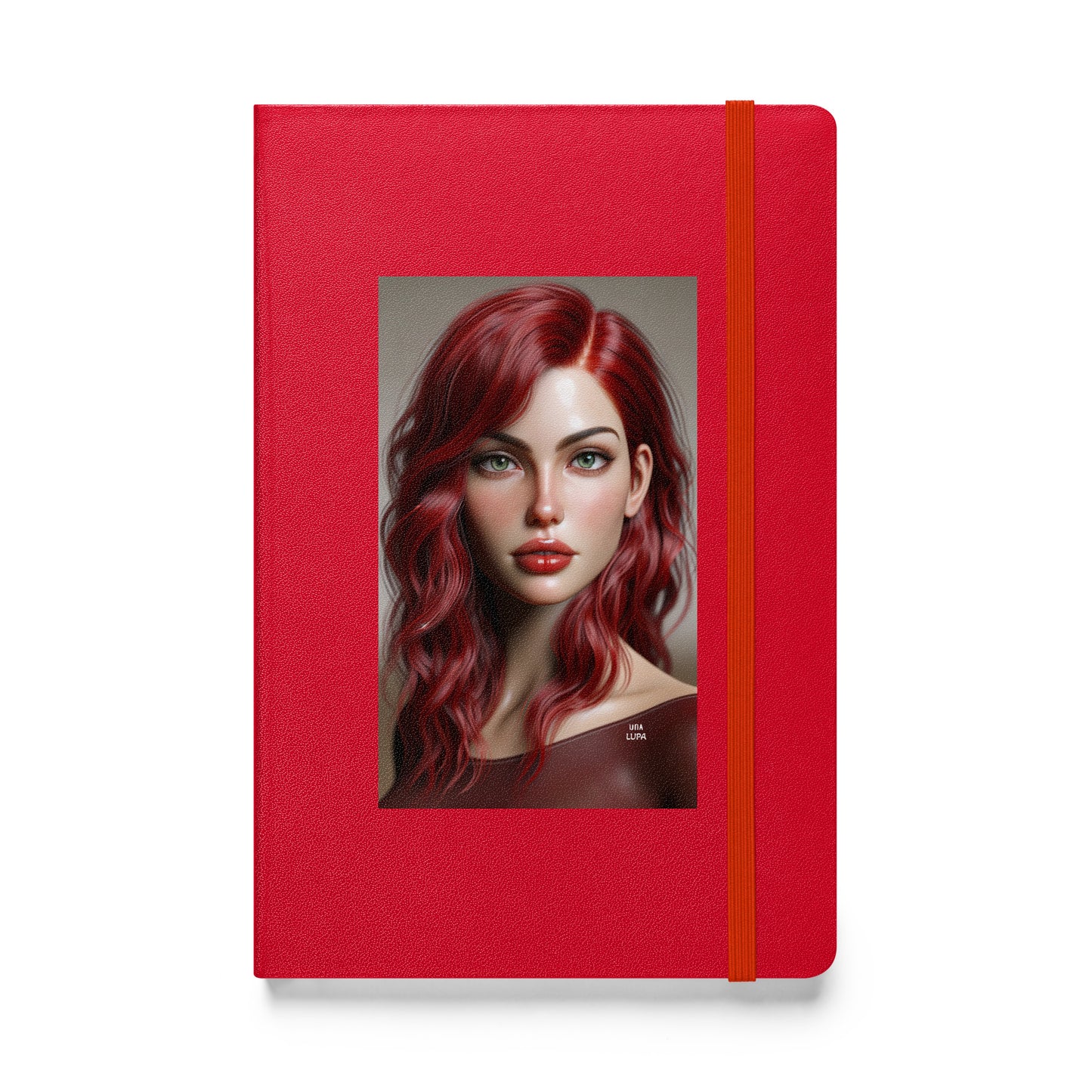 Una Lupa - Hardcover Notizbuch - Abby - 13,97 cm × 21,59 cm