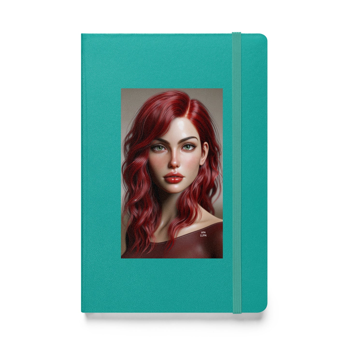 Una Lupa - Hardcover Notizbuch - Abby - 13,97 cm × 21,59 cm