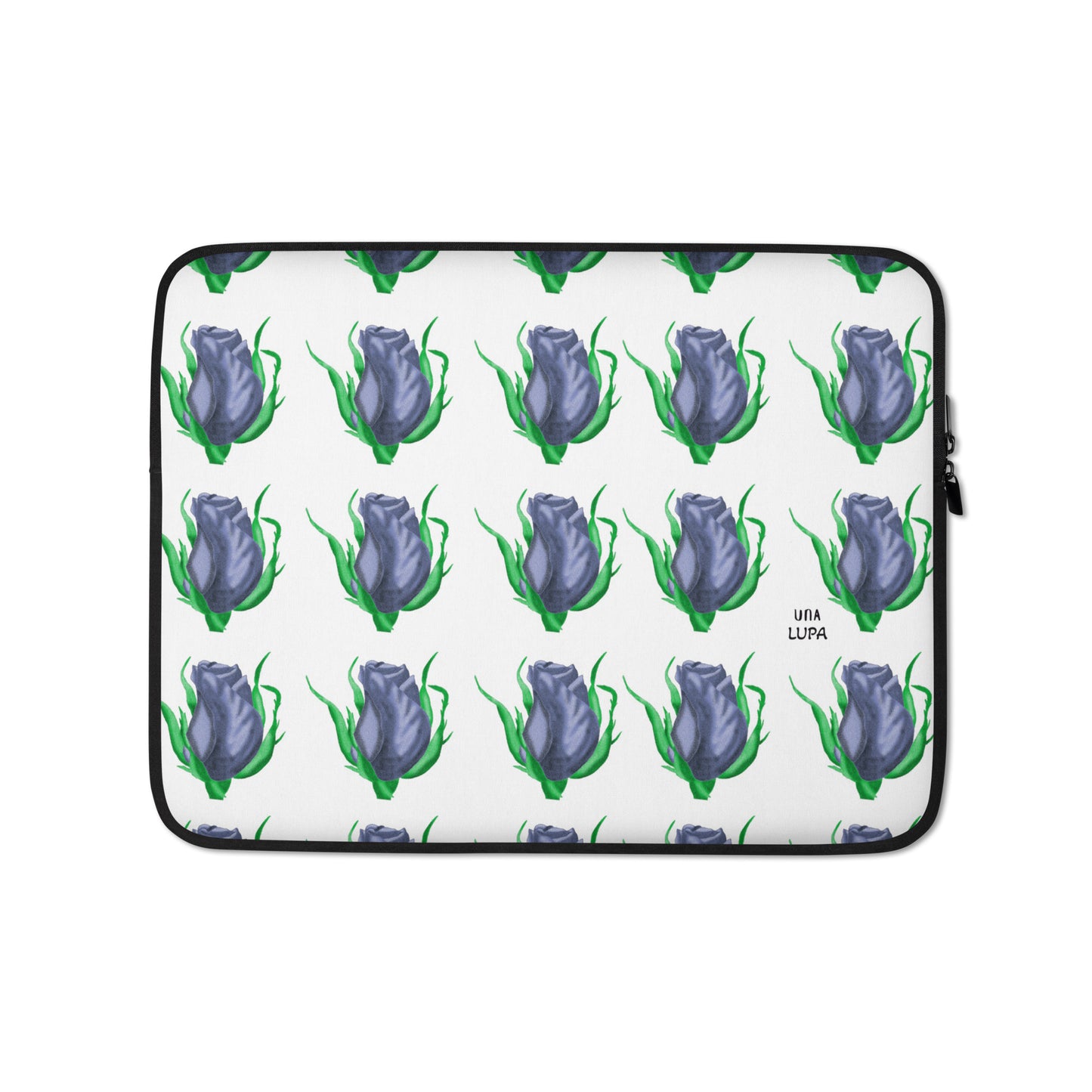 Una Lupa - Laptop-Tasche - Blaue Rose - 34,3 x 26,7 x 1,5