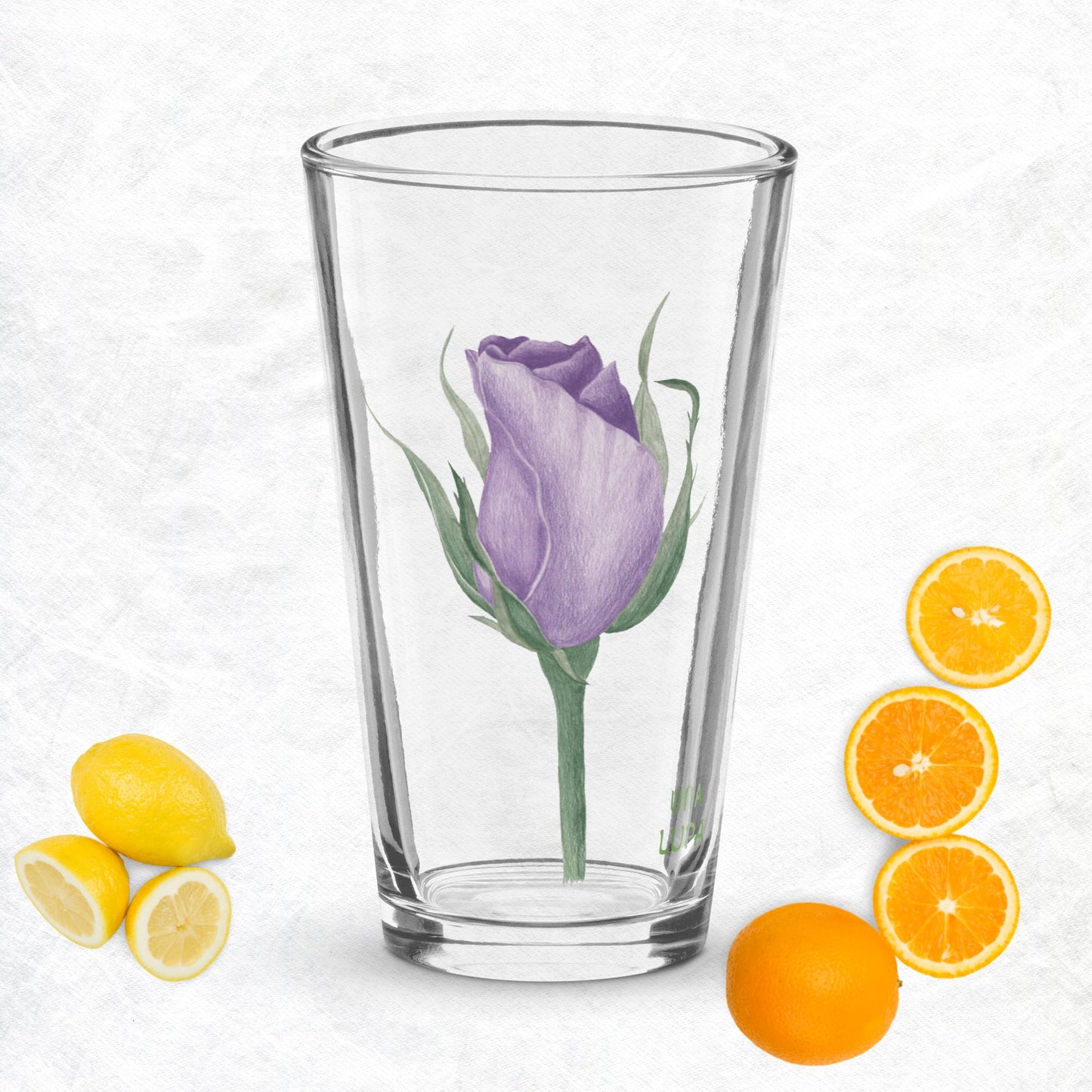 Una Lupa - Pint-Glas - Violette Rose - 473 ml