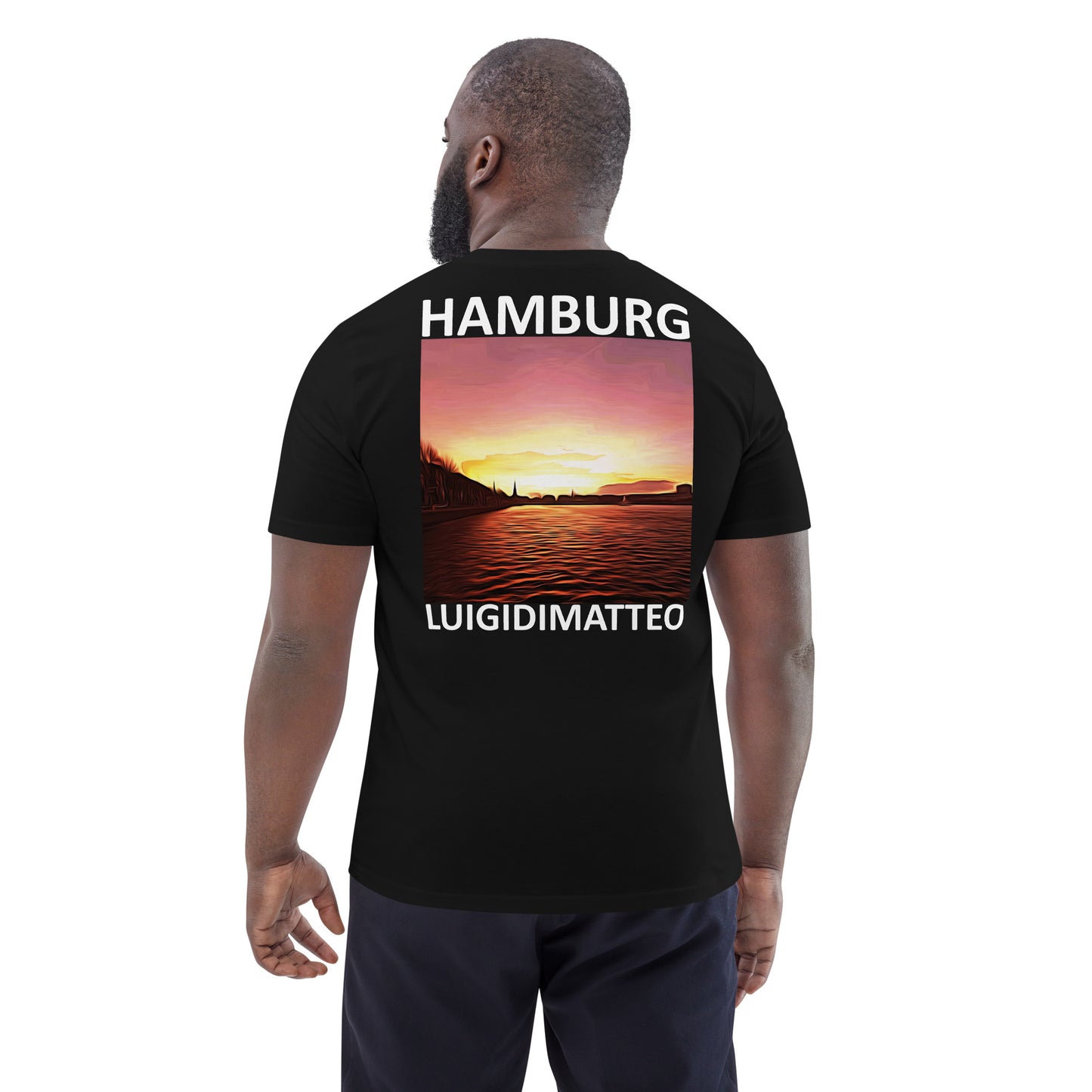 Luigi Di Matteo - Unisex-Bio-Baumwoll-T-Shirt - Rosso Fuoco - Rückseite