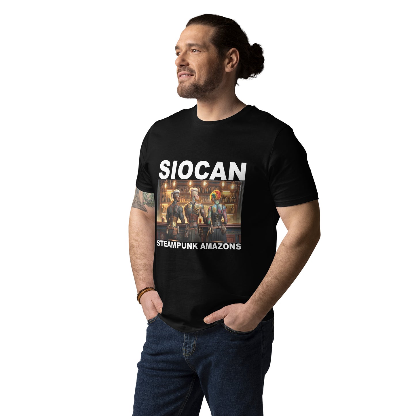 Siocan - Unisex-Bio-Baumwoll-T-Shirt - Steampunk Amazons