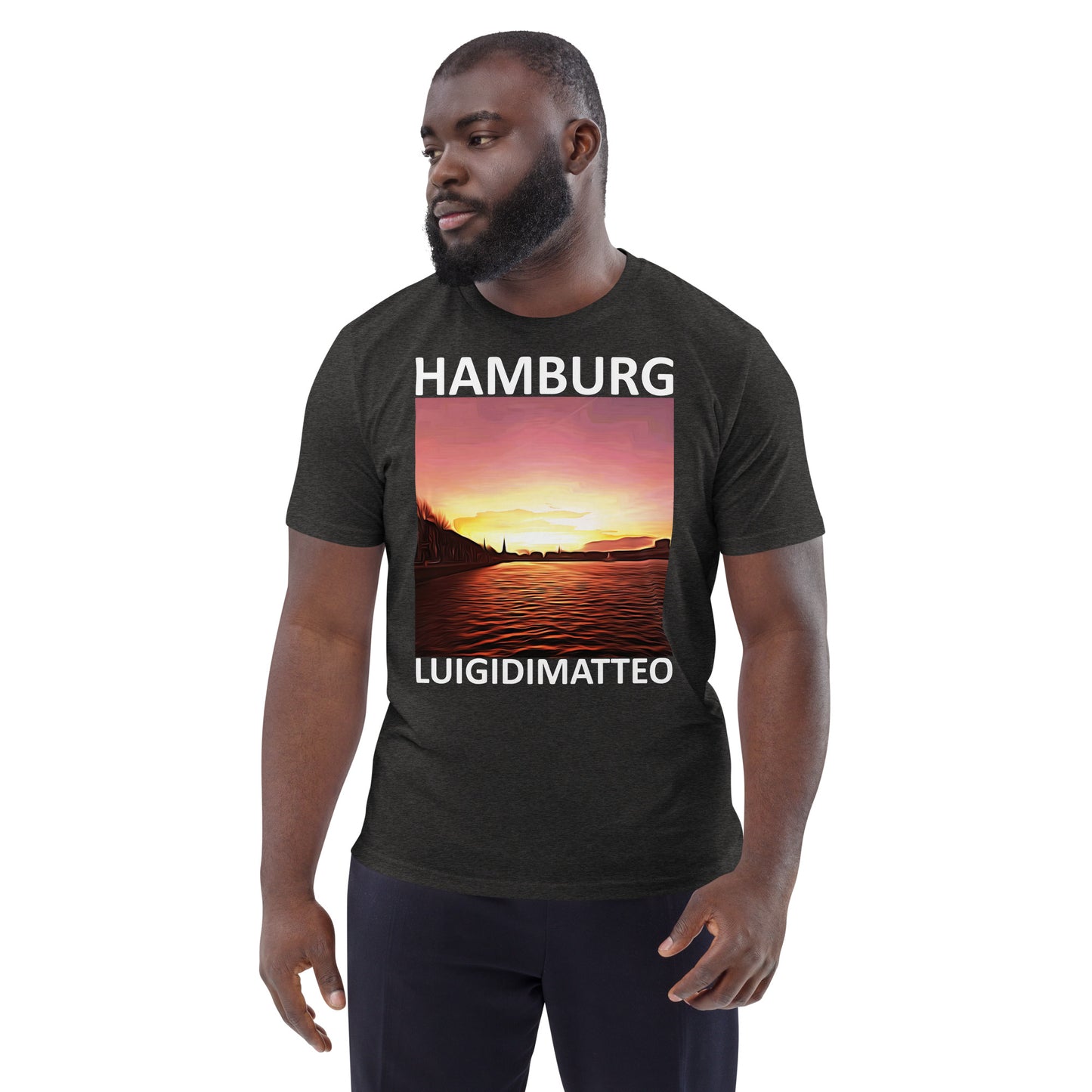 Luigi Di Matteo - Unisex-Bio-Baumwoll-T-Shirt - Rosso Fuoco - Vorderseite