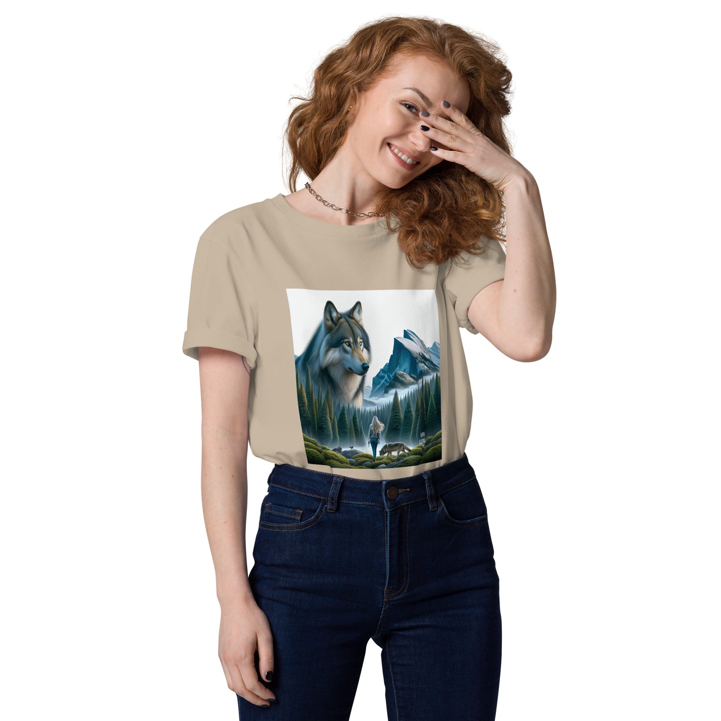 Una Lupa - Unisex-Bio-Baumwoll-T-Shirt - Wolfstraum