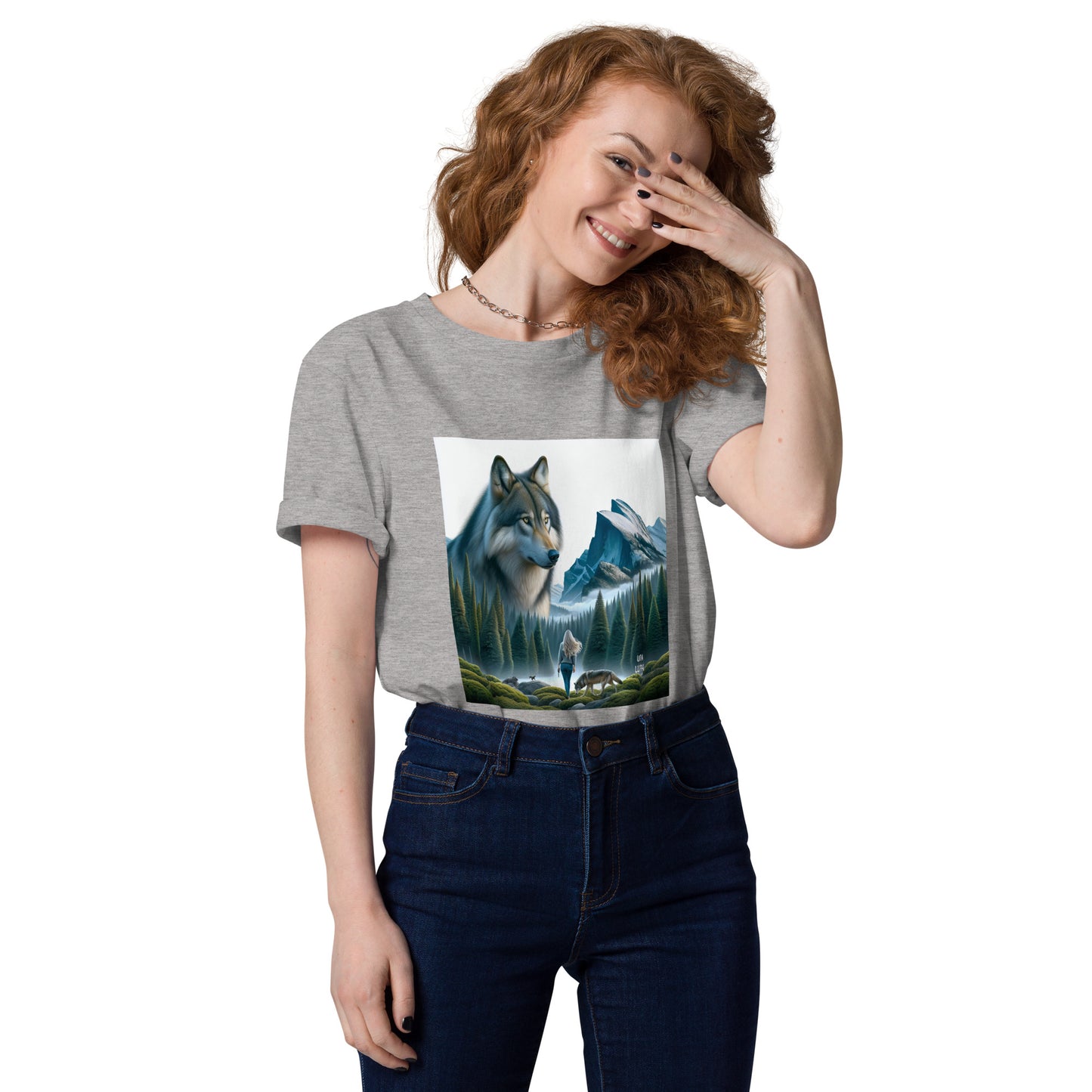 Una Lupa - Unisex-Bio-Baumwoll-T-Shirt - Wolfstraum