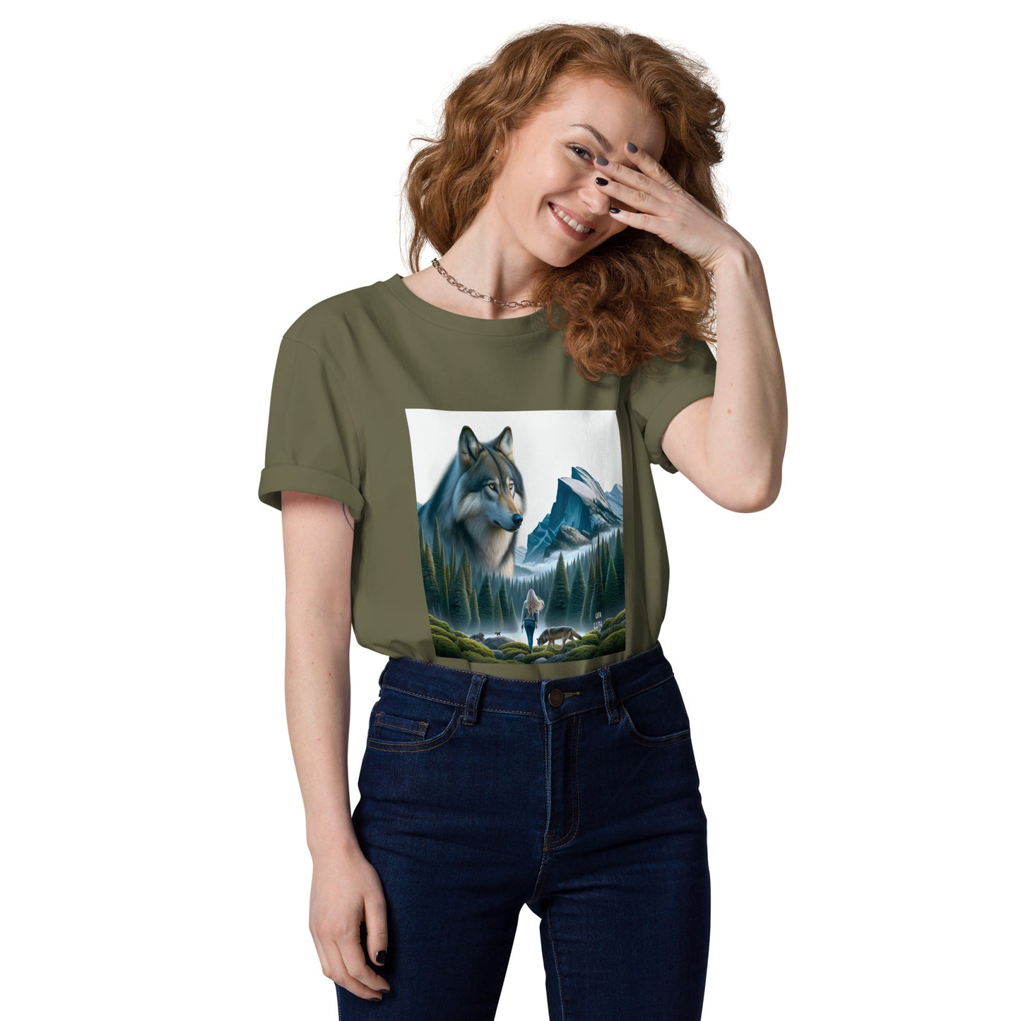 Una Lupa - Unisex-Bio-Baumwoll-T-Shirt - Wolfstraum