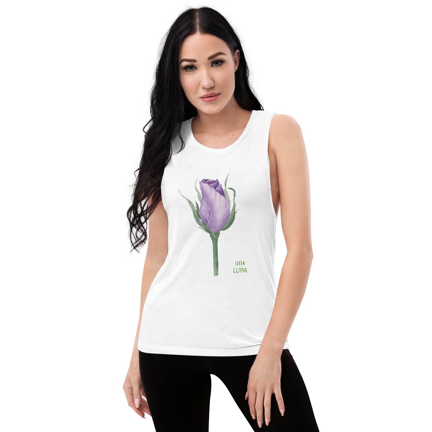 Una Lupa - Damen Muscle-Tank-Top - Violette Rose