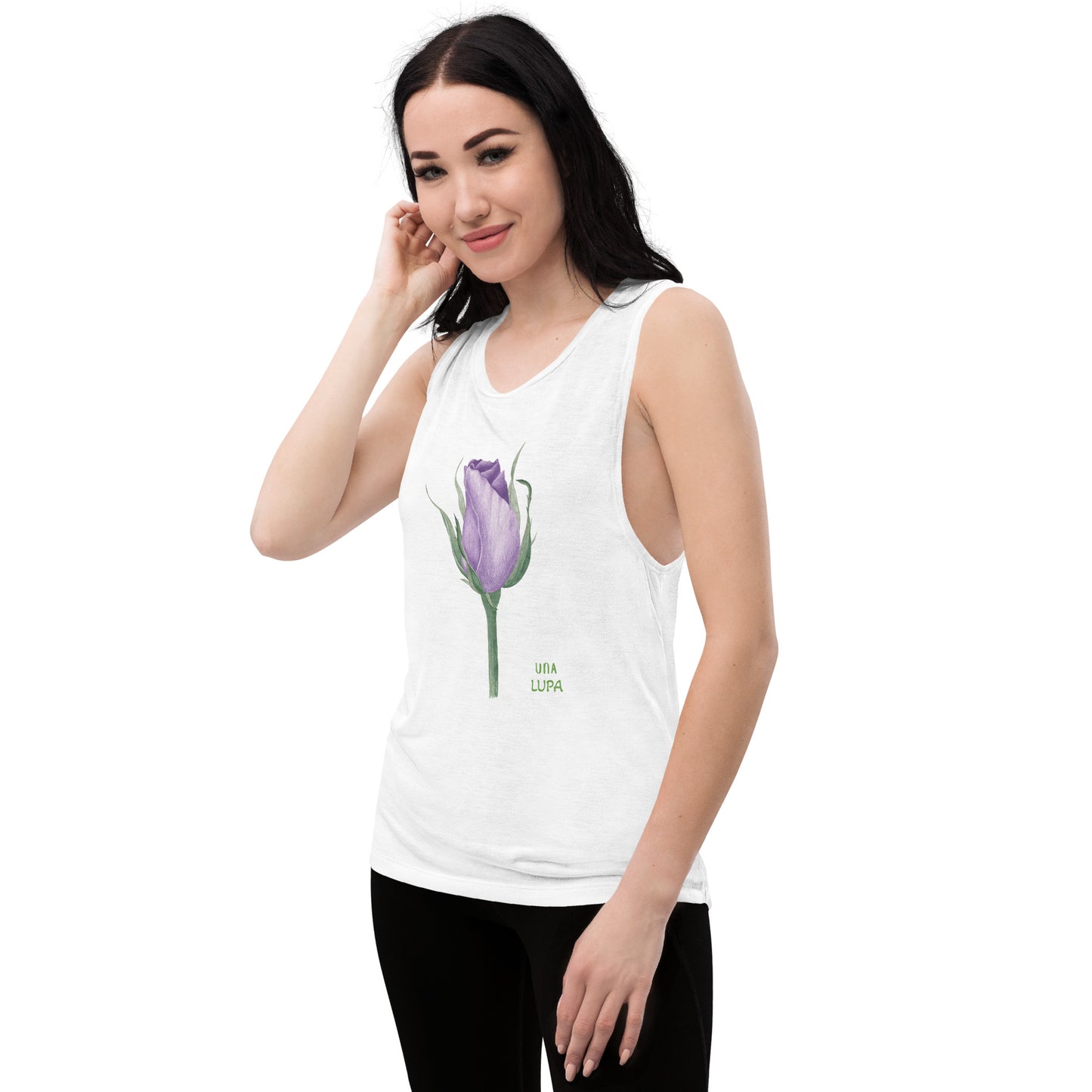 Una Lupa - Damen Muscle-Tank-Top - Violette Rose